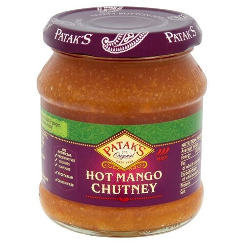 Pataks Hot Mango Chutney Spicy Mango Preserve Hot 12oz - Pickles & Chutney | Desimart