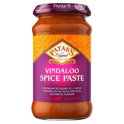Pataks Vindaloo Curry Spice Paste Hot 10oz - Paste | Desimart
