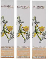 Patanjali Dant Kanti Medicated Toothpaste Oral Gel 100g (Pack of 3) - Singh Cart