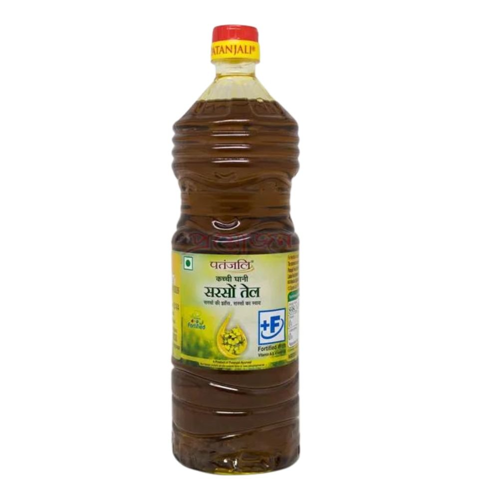 Patanjali Kachchi Ghani Mustard Oil 1ltr - Ghee & Oil | Desimart