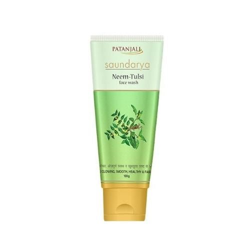 Patanjali Saundarya Neem-Tulsi Face Wash 100g (3.5oz) - Face Care | Desimart