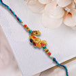 Peacock Shaped Rakhi With Multi Thread - Rakhi | Desimart
