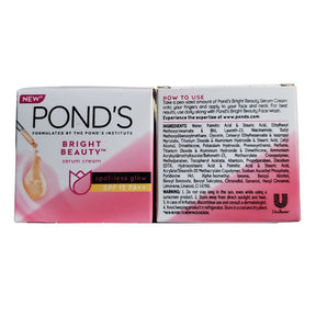 Ponds Bright Beauty Spot Less Glow Day Cream SPF 15 PA++ 35g - Creams & Moisturizers | Desimart