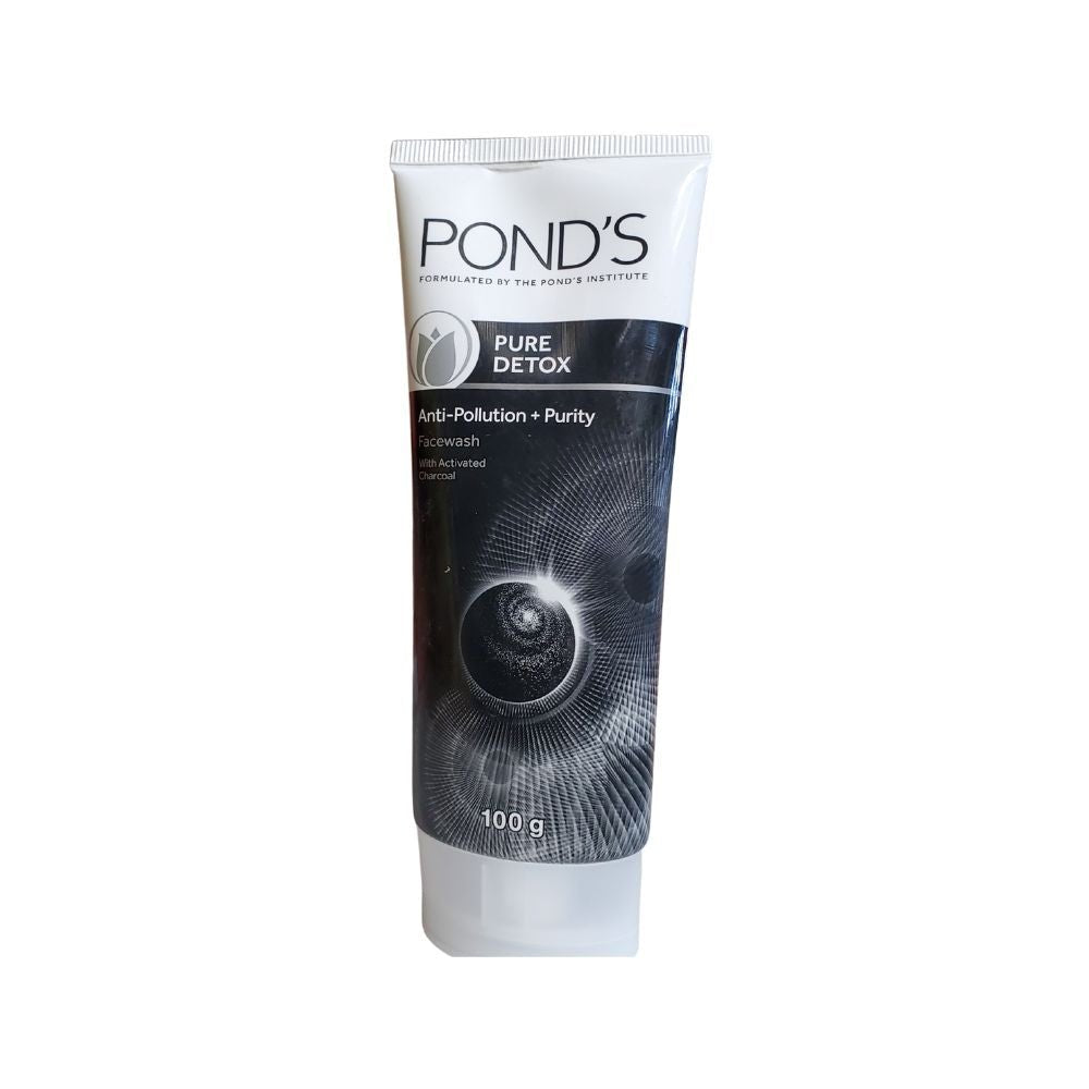 Ponds Pure Detox Anti Pollution Face Wash With Activated Charcoal 50g - Singh Cart