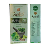Ramtirth Brahmi Oil Ayurvedic Herbs Blended In Pure Coconut Oil 200ml - Hair Care | Desimart