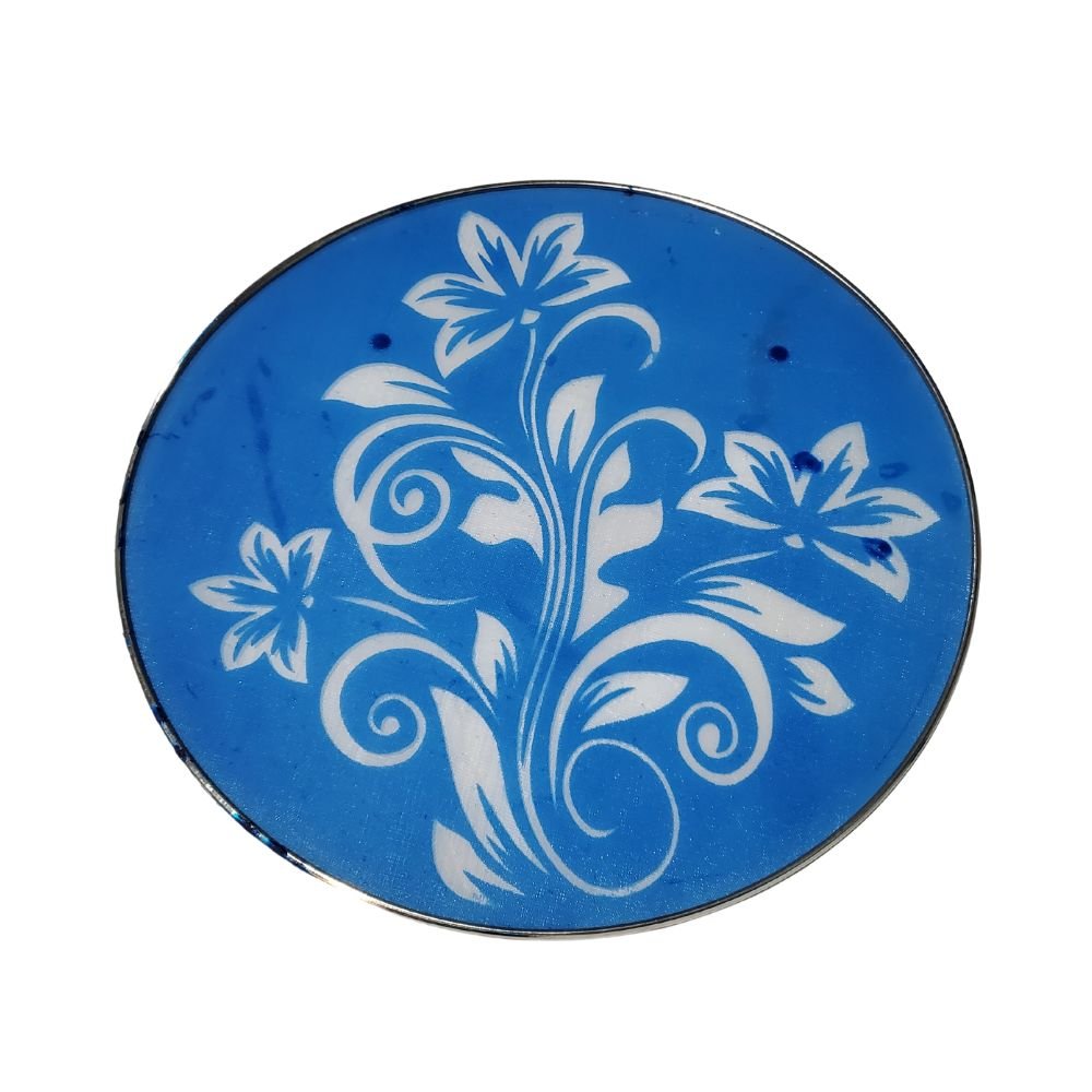 Resuable Flower Rangoli Stencils Steel Net 12 Inch - Desimart
