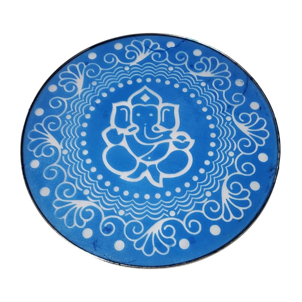 Resuable Ganesh Ji Rangoli Stencils Steel Net 12 Inch - Desimart