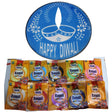 Resuable Happy Diwali Rangoli Stencils 12 Inch With 10 Pouches of Rangoli Colour - Home & Kitchen | Desimart