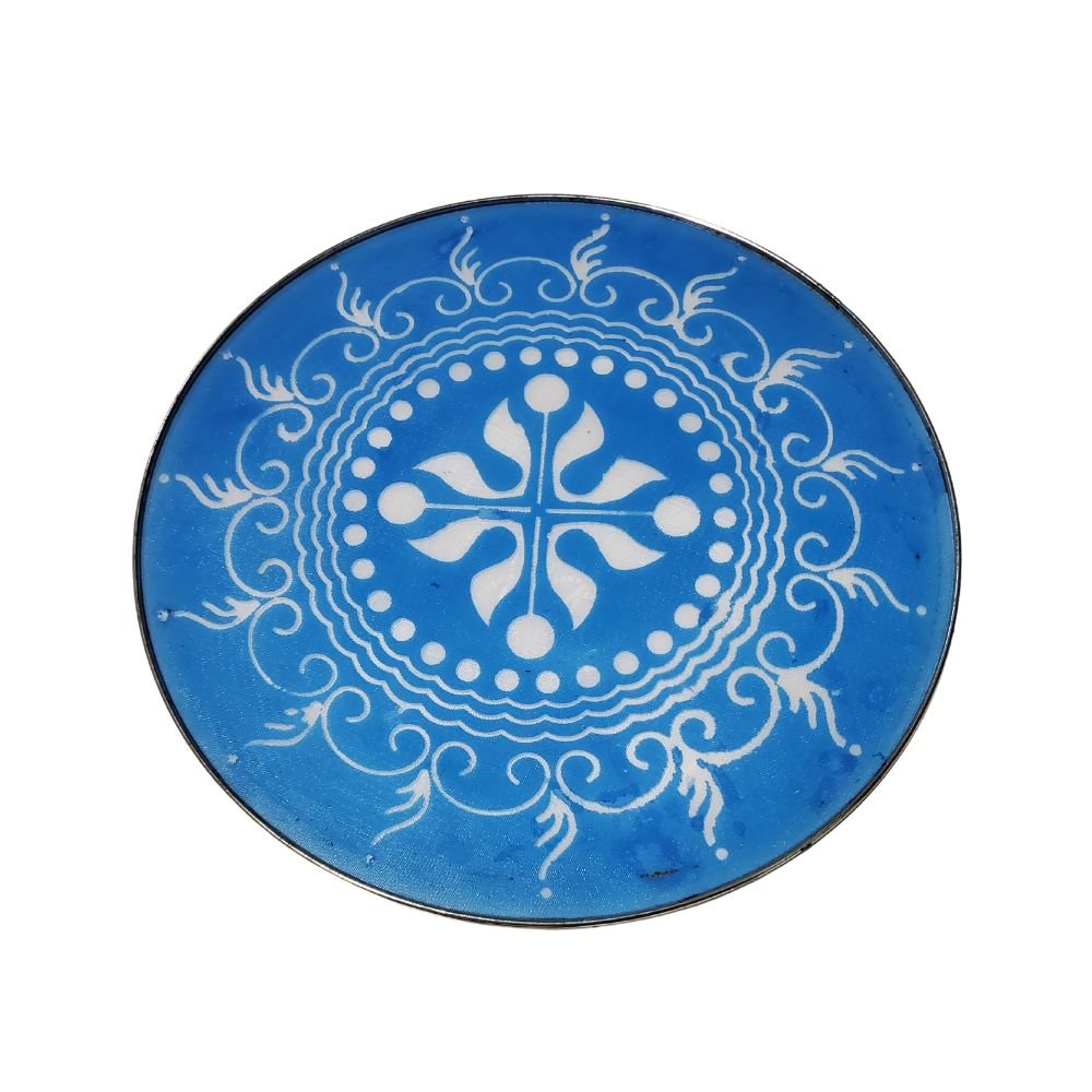 Resuable Rangoli Stencils Beautiful Design Steel Net 12 Inch - Desimart
