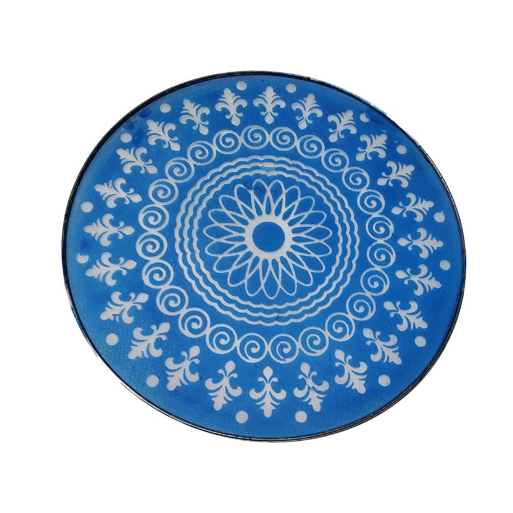 Resuable Rangoli Stencils Beautiful Design Steel Net 12 Inch - Desimart
