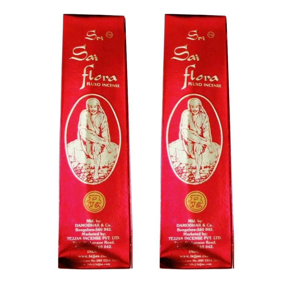 Sai Flora Fluxo Incense Sticks 25g (Pack of 2) - Incense & Dhoop | Desimart