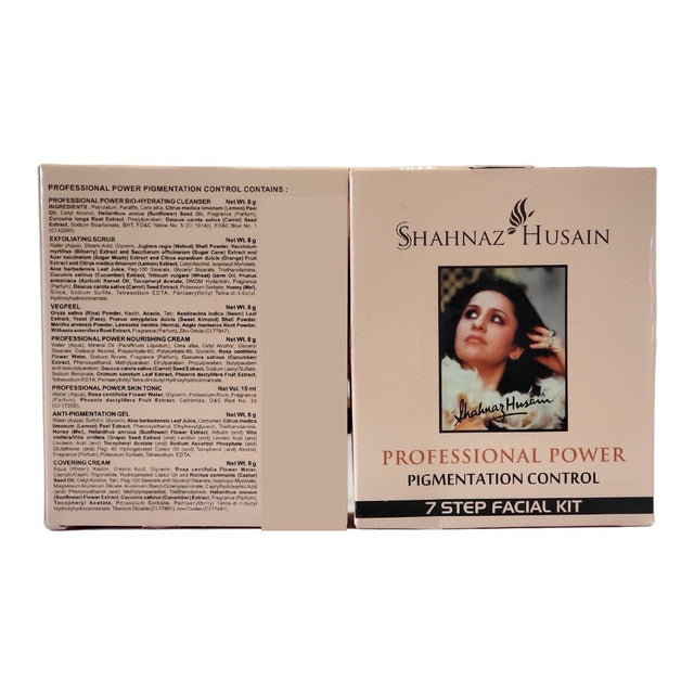 Shahnaz Husain Professional Power Pigmentation Control 7 Step Facial Kit 63g - Facial Kit | Desimart