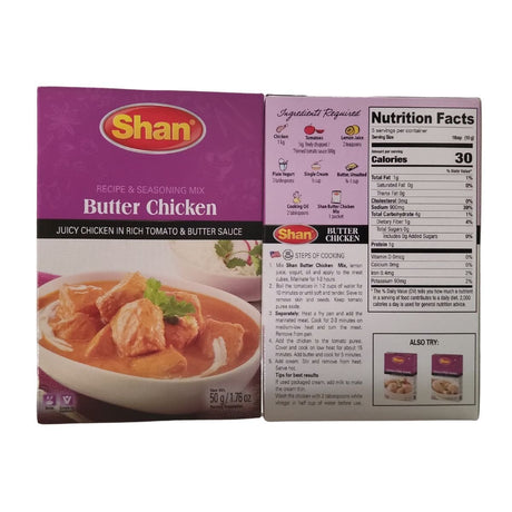 Shan Butter Chicken Recipe And Seasoning Mix 50g - Spices | Desimart