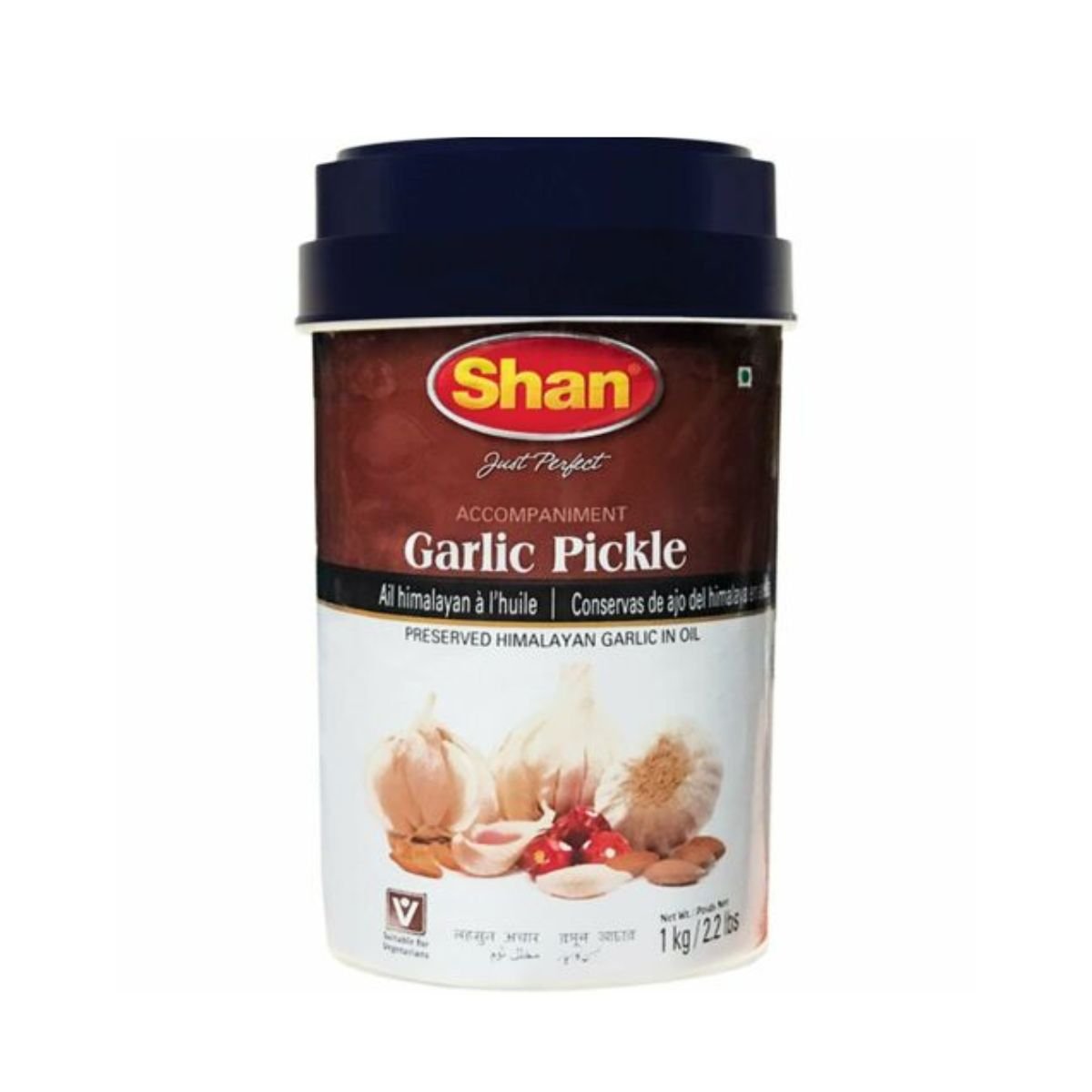Shan Garlic Pickle Preserved Himalayan garlic In Oil 300g - Pickles & Chutney | Desimart