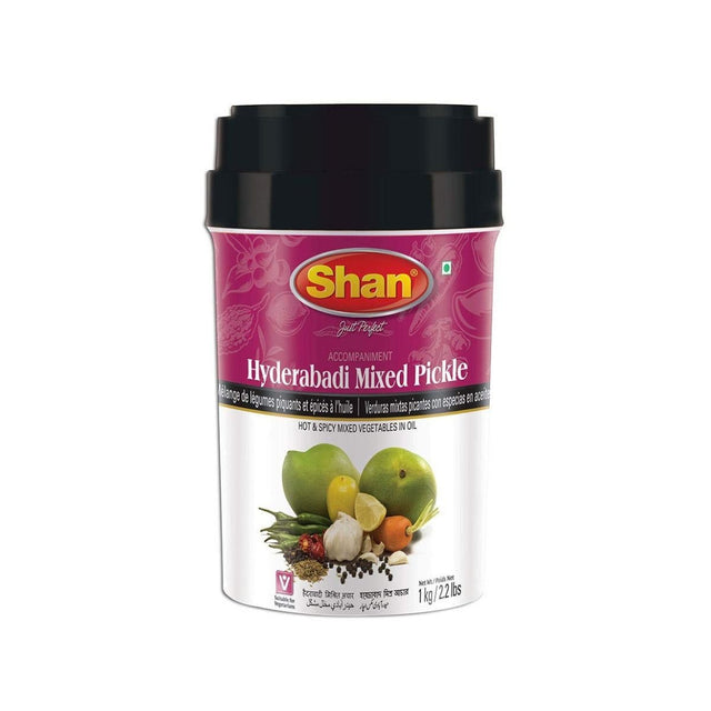 Shan Hyderabadi Mixed Pickle 1kg (2.2lb) - Pickles & Chutney | Desimart