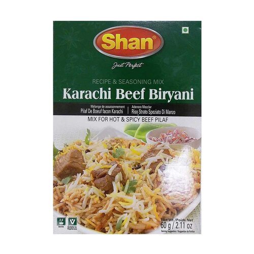Shan Karachi Beef Biryani Recipe and Seasoning Mix 60g - Spices | Desimart