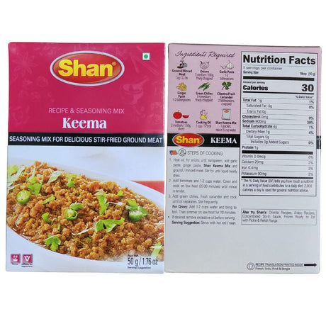 Shan Keema Recipe and Seasoning Mix 50g - Spices | Desimart