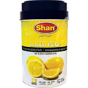 Shan Lemon Pickle Hot & Spicy Lemons 1kg (2.2lb) - Pickles & Chutney | Desimart