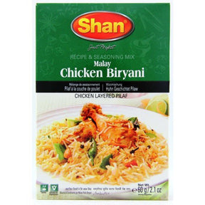 Shan Malay Chicken Biryani Recipe and Seasoning Mix 60g - Spices | Desimart