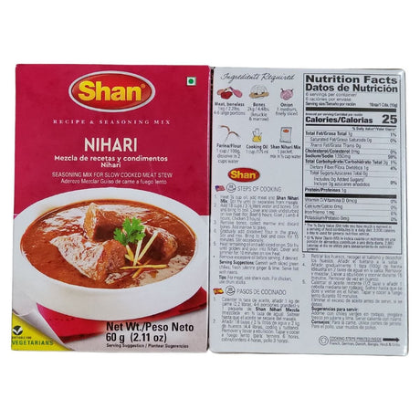 Shan Nihari Recipe And Seasoning Mix 60g - Spices | Desimart