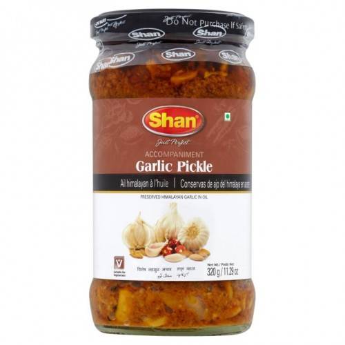 SHAN SPECIAL GARLIC PICKLE – 300GM - Singh Cart