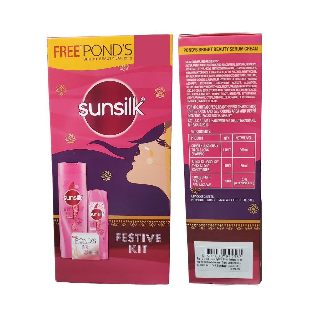 Sunsilk Kit With Thick And Long Shampoo Conditioner 463ml - Shampoo & Conditioner | Desimart