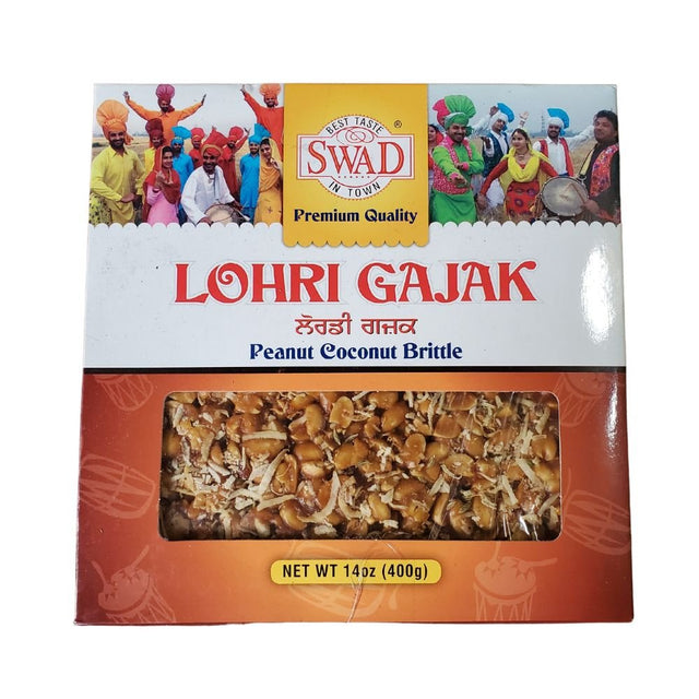 Swad Lohri Gajak Peanut Chikki 400g (Pack of 2) - Ready to eat | Desimart
