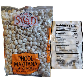 Swad Phool Makhana Fox Nut 200g (7oz) - Dry Fruits | Desimart