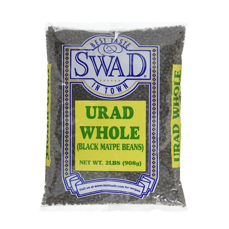 Swad Urad Whole (Black Matpe Beans) 2lbs - Dals & Beans | Desimart