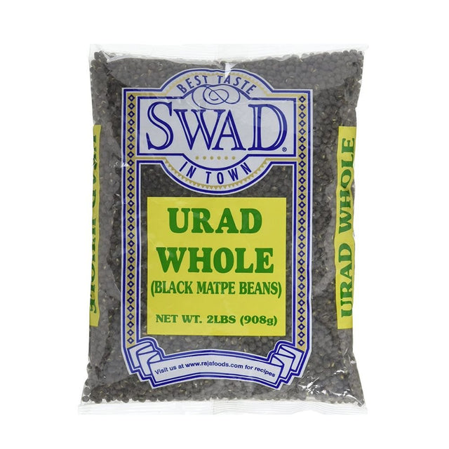 Swad Urad Whole (Black Matpe Beans) 2lbs - Dals & Beans | Desimart