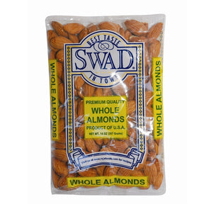 Swad Whole Almonds Premium Quality Rich Source of Vitamins 14oz - Dry Fruits | Desimart