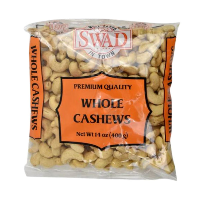 Swad Whole Cashews Premium Quality 400g (14oz) - Dry Fruits | Desimart