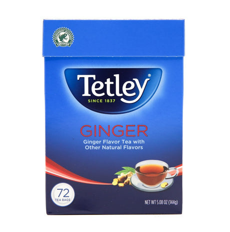 Tetley Ginger Tea Bags 72 Tea Bags 5.08oz (144g) - Tea & Coffee | Desimart