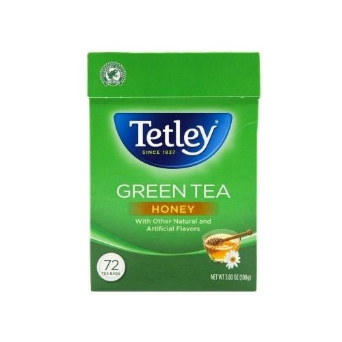 Tetley Green Tea with Honey 72 Tea Bags 3.80oz (108g) - Tea & Coffee | Desimart