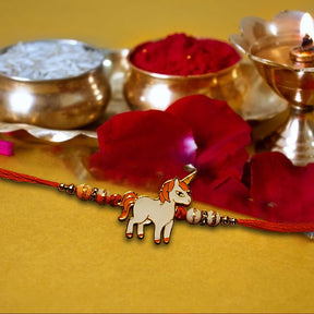 Unicorn Hand Made Rakhi For Kids - Rakhi | Desimart