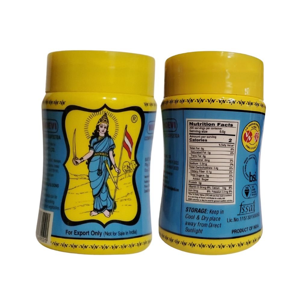 Vandevi Compounded Asafoetida Hing Powder 100g (3.5oz) - Spices | Desimart
