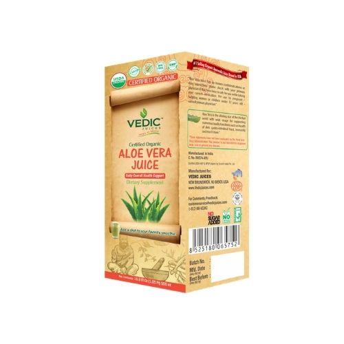Vedic Organic Aloe vera Juice 500 ml (16.9 oz) - Beverages | Desimart