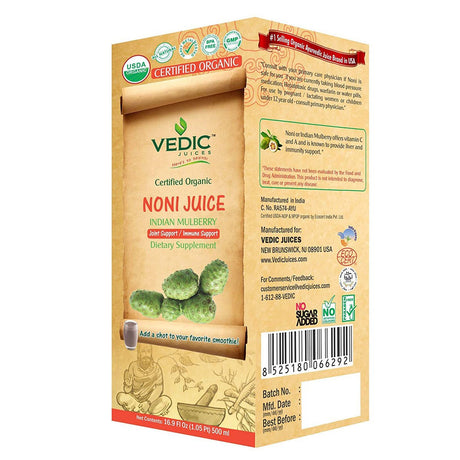 Vedic Organic Noni Juice 500ml - Beverages | Desimart