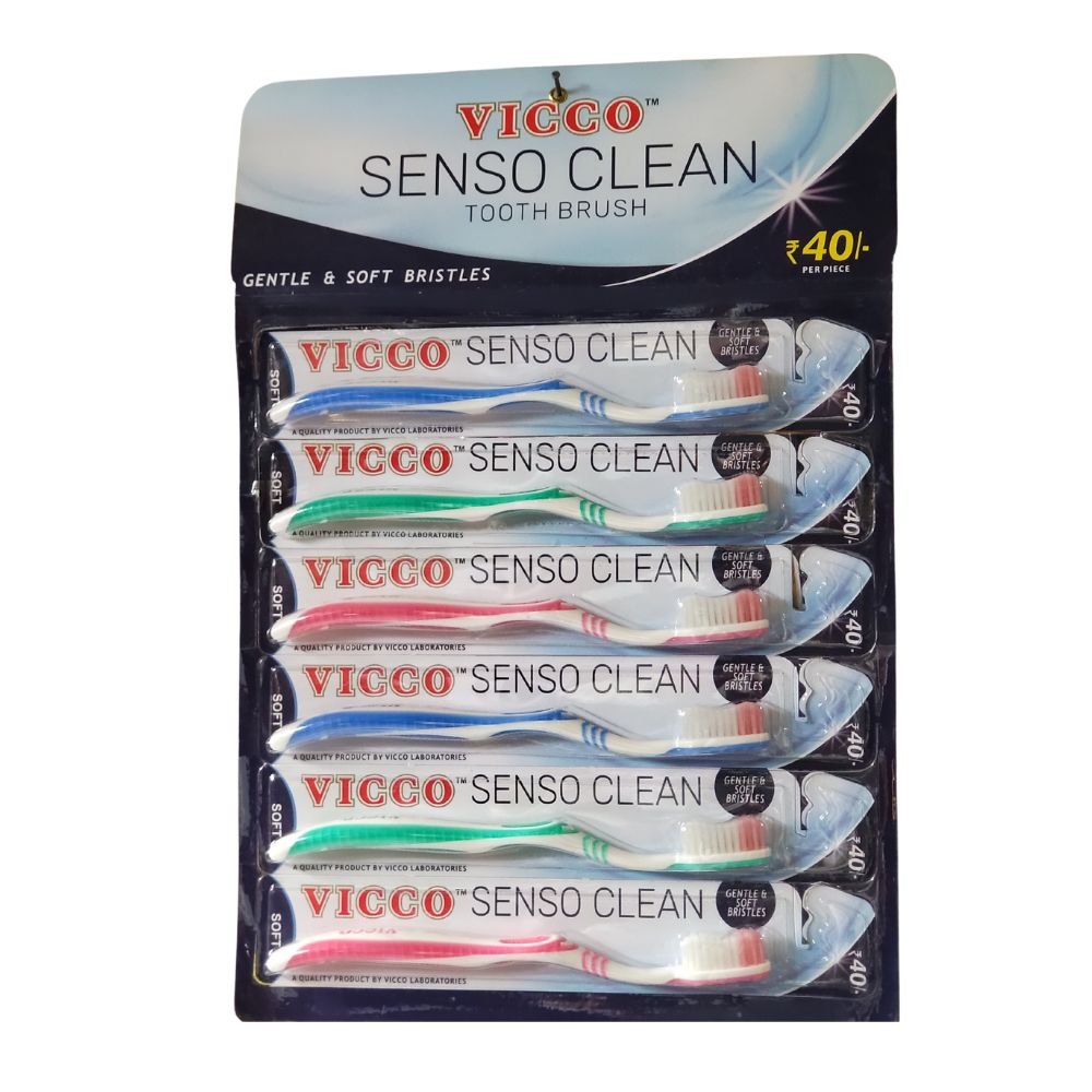 Vicco Toothbrush Senso clean Soft (Pack of 6) - Oral care | Desimart