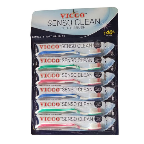 Vicco Toothbrush Senso clean Soft (Pack of 6) - Oral care | Desimart