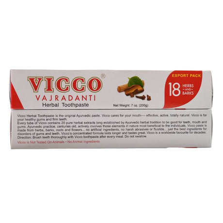 Vicco Vajradanti Toothpaste 18 Herbs 100g - Oral care | Desimart
