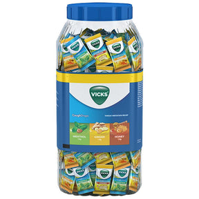 Vicks Candy Cough Drops Throat Irritation Relief Menthol Honey Ginger 200 Candies - Candy | Desimart