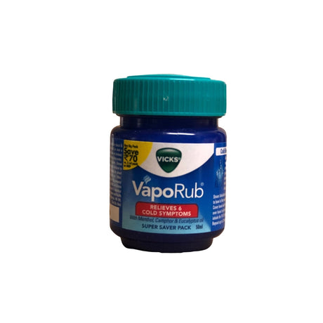 Vicks VapoRub For Cough, Cold, Sinus & Allergy Fast Relief 50ml - Cough, Cold & Flu | Desimart