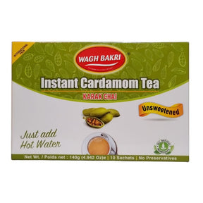 Wagh Bakri Instant Cardamon Tea Premix Unsweetened 140g - Tea & Coffee | Desimart