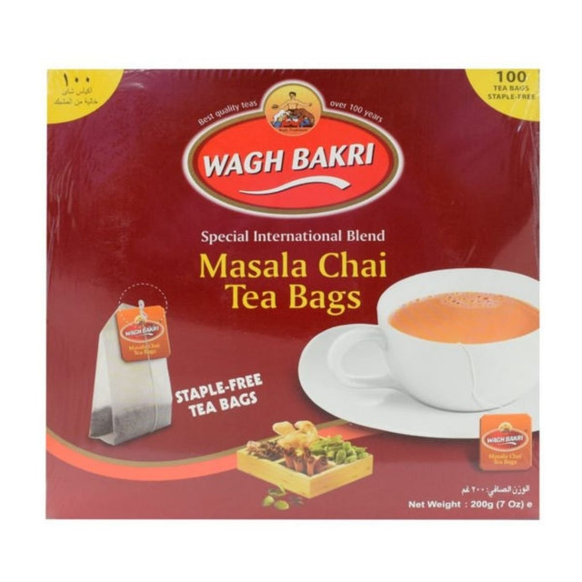 Wagh Bakri Masala Chai Tea bags 100 Tea Bags - Tea & Coffee | Desimart