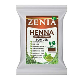 Zenia Henna (Lawsonia Intermis) Powder 100% Natural 100g (3.5oz) - Hair Care | Desimart