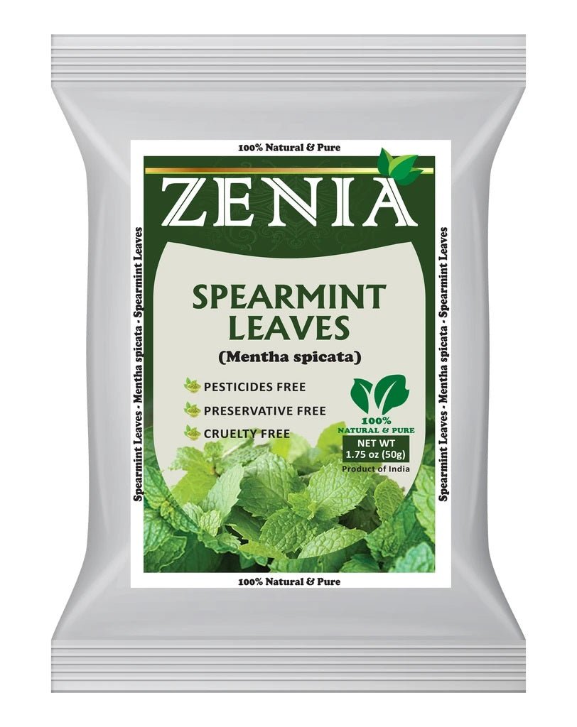 Zenia Spearmint Leaves Pestisides Free 100% Natural & Pure 50g - Desimart