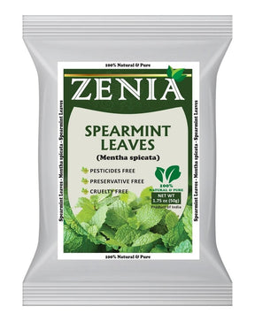 Zenia Spearmint Leaves Pestisides Free 100% Natural & Pure 50g - Desimart